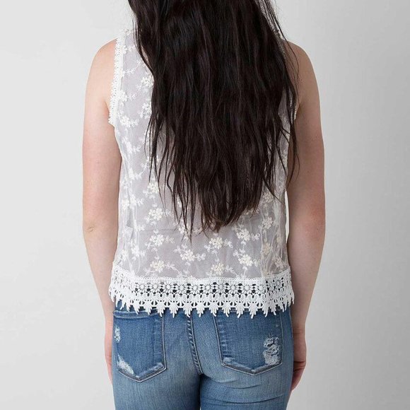 Buckle Freeway Pieced shirt embroidered crochet S - Picture 8 of 8